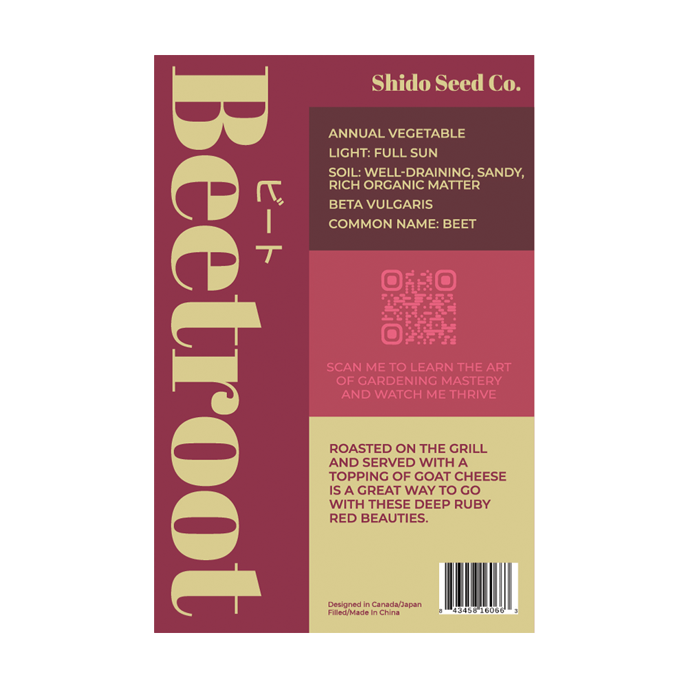 Beet Vegetable Seeds Packet - Chive UK