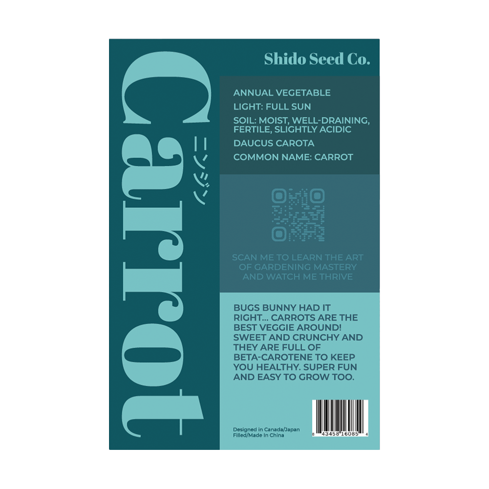 Carrot Vegetable Seeds Packet - Chive UK