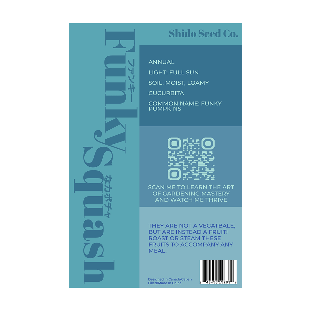 Funky Squash Vegetable Seeds Packet - Chive UK