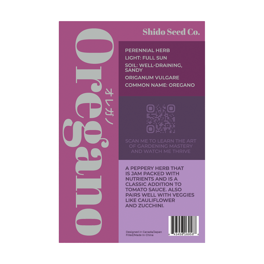 Oregano Herb Seeds Packet - Chive UK