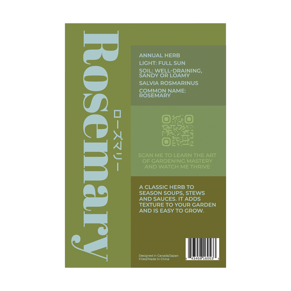Rosemary Herb Seeds Packet - Chive UK