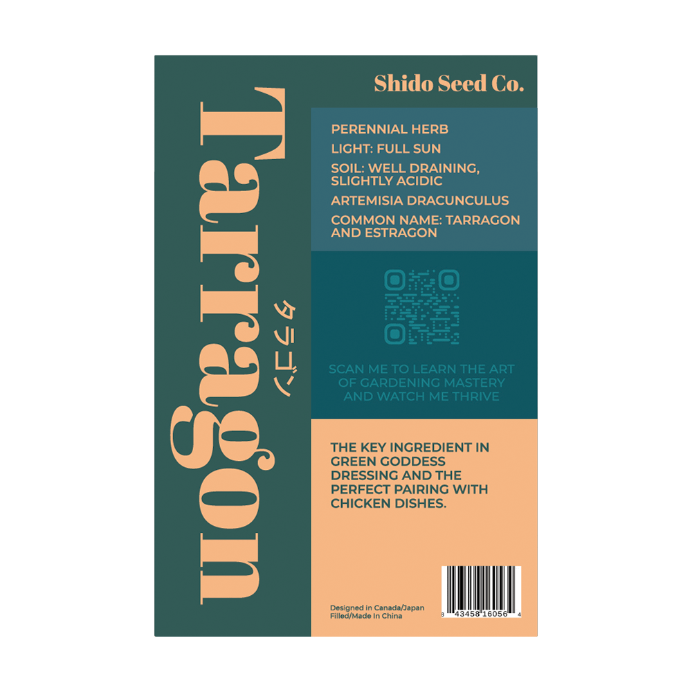 Tarragon Herb Seeds Packet - Chive UK